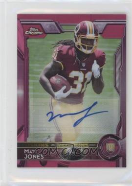 2015 Topps Chrome Mini - [Base] - BCA Pink Refractor Autographs #153 - Rookies - Matt Jones /50