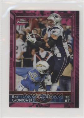 2015 Topps Chrome Mini - [Base] - BCA Pink Refractor #10 - Rob Gronkowski /25