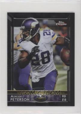 2015 Topps Chrome Mini - [Base] - Black Refractor #24 - Adrian Peterson /15