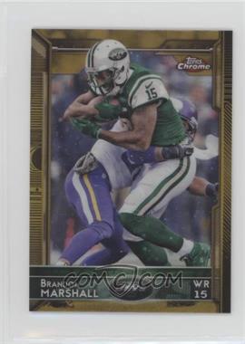 2015 Topps Chrome Mini - [Base] - Gold Refractor #49 - Brandon Marshall /10