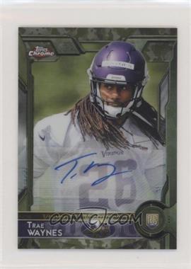 2015 Topps Chrome Mini - [Base] - STS Camo Refractor Autographs #104 - Rookies - Trae Waynes /75