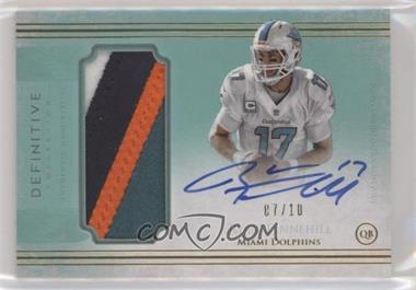 2015 Topps Definitive Collection - Definitive Autograph Patch - Blue #DAP-RT - Ryan Tannehill /10