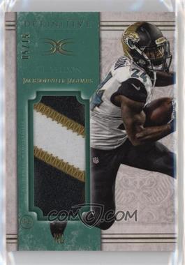 2015 Topps Definitive Collection - Jumbo Patch Collection - Green #JPC-TY - T.J. Yeldon /15