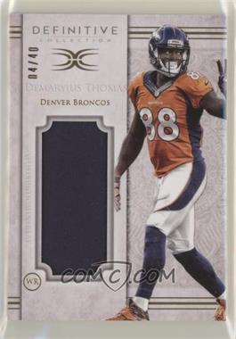 2015 Topps Definitive Collection - Jumbo Patch Collection #JPC-DT - Demaryius Thomas /40