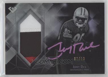 2015 Topps Diamond - Autograph Patch - Violet Ink #DAPC-JR - Jerry Rice /10 [Good to VG‑EX]