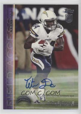 2015 Topps Field Access - [Base] - Purple Autographs #51 - Titus Davis /25