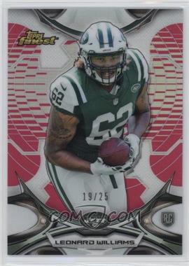 2015 Topps Finest - [Base] - BCA Pink Refractor #148 - Leonard Williams /25