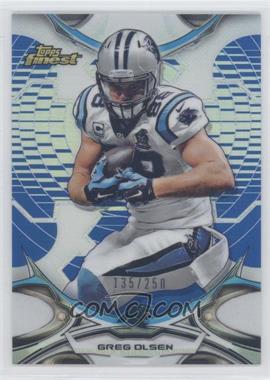 2015 Topps Finest - [Base] - Blue Refractor #123 - Greg Olsen /250