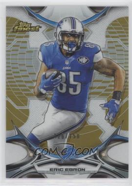 2015 Topps Finest - [Base] - Gold Refractor #4 - Eric Ebron /150