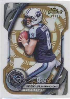 2015 Topps Finest - QB Cuts - Gold Refractor #QBC-MM - Marcus Mariota /75