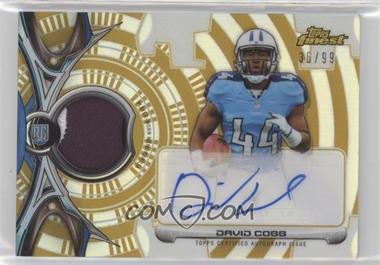 2015 Topps Finest - Rookie Refractor Autographed Patch - Gold Refractor #RRAP-DC - David Cobb /99
