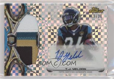2015 Topps Finest - Rookie Refractor Autographed Patch - X-Fractor #RRAP-TY - T.J. Yeldon /20