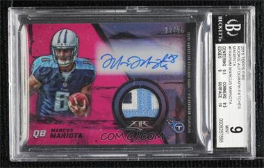 2015 Topps Fire - Rookie Autographed Patches - Magenta #FRAP-MM - Marcus Mariota /25 [BGS 9 MINT]