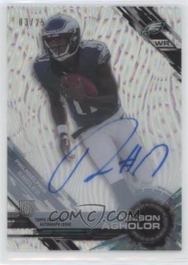2015 Topps High Tek - [Base] - Pattern 1 Grass/Waves Clouds Diffractor Autographs #73 - Nelson Agholor /25