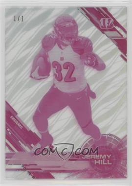 2015 Topps High Tek - [Base] - Pattern 1 Grass/Waves Printing Proof Magenta #53 - Jeremy Hill /1