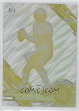 2015 Topps High Tek - [Base] - Pattern 1 Grass/Waves Printing Proof Yellow #1 - Tom Brady /1