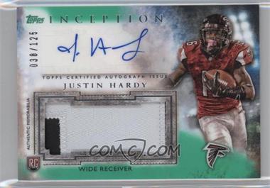 2015 Topps Inception - Autographed Jumbo Patches - Green #AJP-JHA - Justin Hardy /125