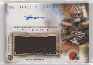 2015 Topps Inception - Autographed Jumbo Patches #AJP-VM - Vince Mayle