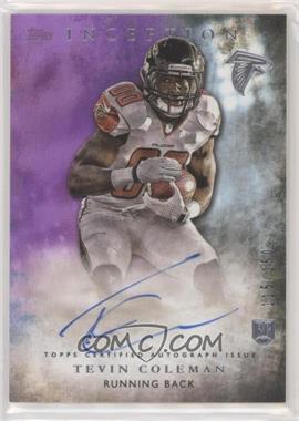 2015 Topps Inception - Rookie Autographs - Purple #RA-21 - Tevin Coleman /150