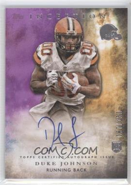 2015 Topps Inception - Rookie Autographs - Purple #RA-22 - Duke Johnson /150