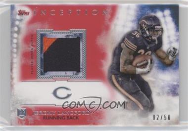 2015 Topps Inception - Rookie Patches - Red #RP-JL - Jeremy Langford /50