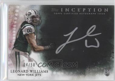 2015 Topps Inception - Silver Signings #SS-LW - Leonard Williams /50