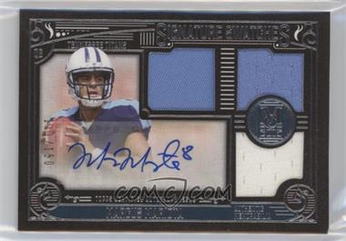 2015 Topps Museum Collection - Signature Swatches Triple Relic #SSTR-MM - Marcus Mariota /150