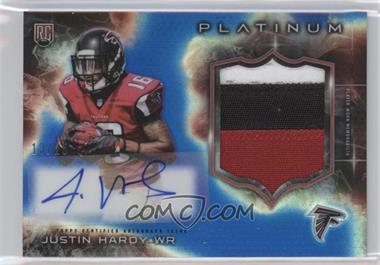 2015 Topps Platinum - Autographed Rookie Patches - Sapphire Refractor #ARP-JHD - Justin Hardy /25