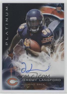 2015 Topps Platinum - Autographed Rookies - Black Refractor #AR-JL - Jeremy Langford /15