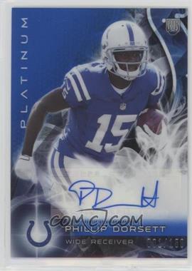 2015 Topps Platinum - Autographed Rookies - Blue Refractor #AR-PD - Phillip Dorsett /150