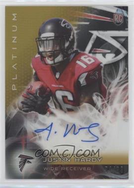 2015 Topps Platinum - Autographed Rookies - Gold Refractor #AR-JHA - Justin Hardy /99