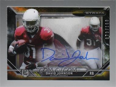 2015 Topps Strata - Signature Patches #SSAR-DJO - David Johnson /100