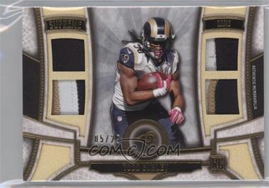 2015 Topps Supreme - Rookie Quad Patches - Gold #SRQP-TGR - Todd Gurley /25
