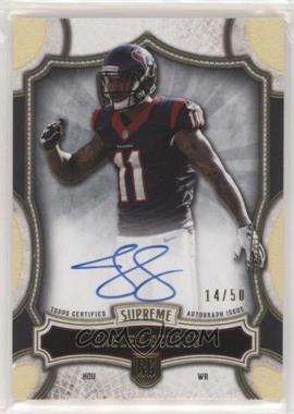 2015 Topps Supreme - Supreme Autographs Rookies - Gold #SRA-JS - Jaelen Strong /50