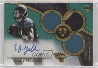 Rookie Autographed Triple Relics - T.J. Yeldon #/50