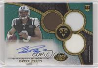 Rookie Autographed Triple Relics - Bryce Petty #/50
