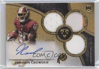 Rookie Autographed Triple Relics - Jamison Crowder #/25