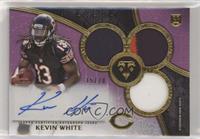 Rookie Autographed Triple Relics - Kevin White #/70