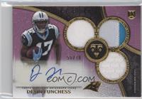 Rookie Autographed Triple Relics - Devin Funchess #/70