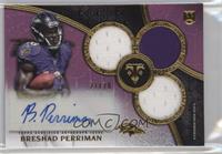 Rookie Autographed Triple Relics - Breshad Perriman #/70