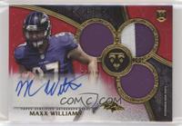 Rookie Autographed Triple Relics - Maxx Williams #/15