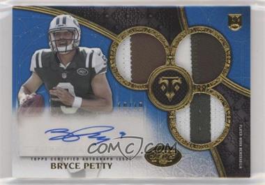 2015 Topps Triple Threads - [Base] - Sapphire #139 - Rookie Autographed Triple Relics - Bryce Petty /10