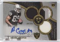 Rookie Autographed Triple Relics - Amari Cooper #/99