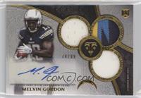 Rookie Autographed Triple Relics - Melvin Gordon #/99