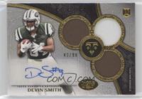 Rookie Autographed Triple Relics - Devin Smith #/99