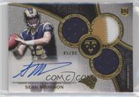 Rookie Autographed Triple Relics - Sean Mannion #/99