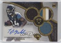 Rookie Autographed Triple Relics - T.J. Yeldon #/99