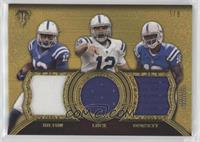 Phillip Dorsett, T.Y. Hilton, Andrew Luck #/9