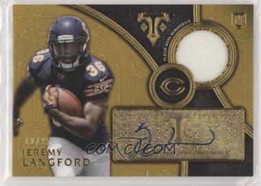 2015 Topps Triple Threads - Rookie Autograph Relics - Gold #TTRAR-JL - Jeremy Langford /25