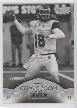 2015 Upper Deck - [Base] - Black and White Glossy #215 - Star Rookie - Garrett Grayson /10